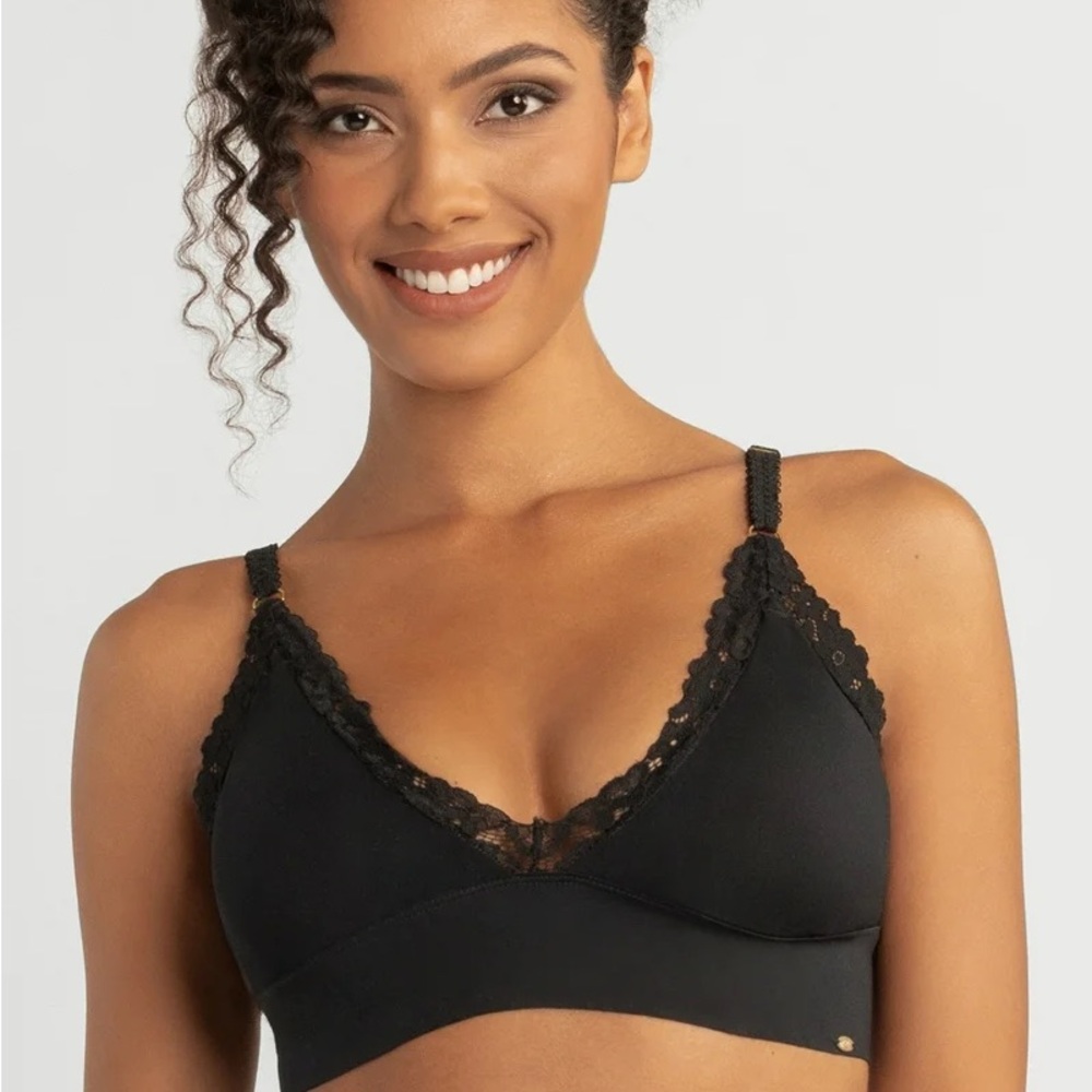Jessica Simpson Women's Microfiber Lace Bralette NWT